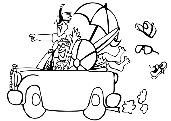 Раскраска - путешествие