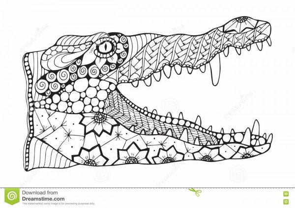 Крокодил стилизация