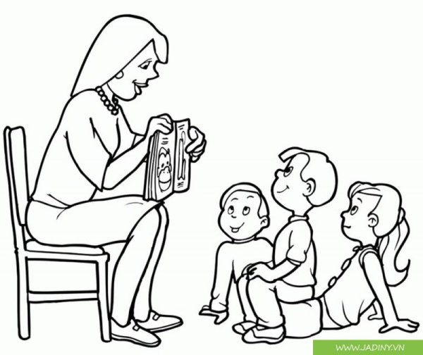 Раскраски профессии воспитатель