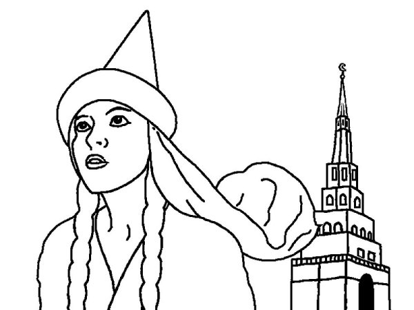 Раскраска Сююмбике в Казани