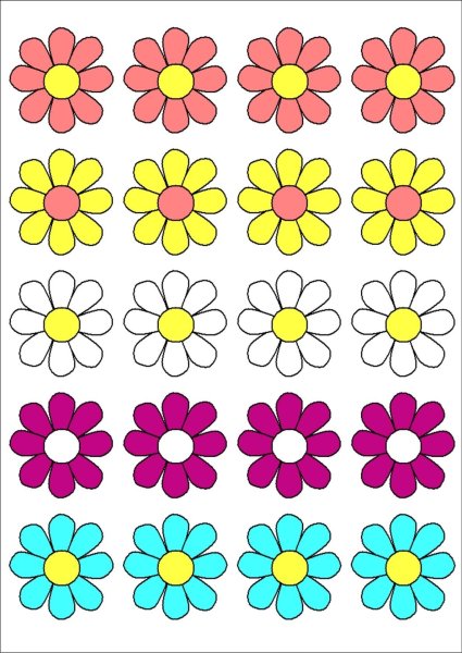 Цветочки для вырезания