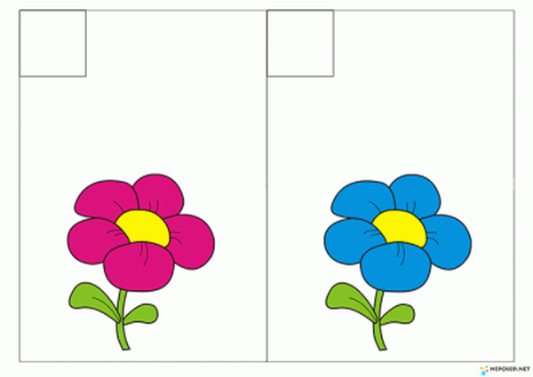 Раздаточный материал цветы