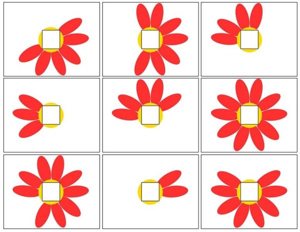 Раздаточный материал цветы