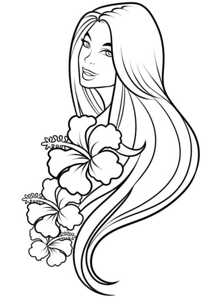 Раскраска для девочек красивые