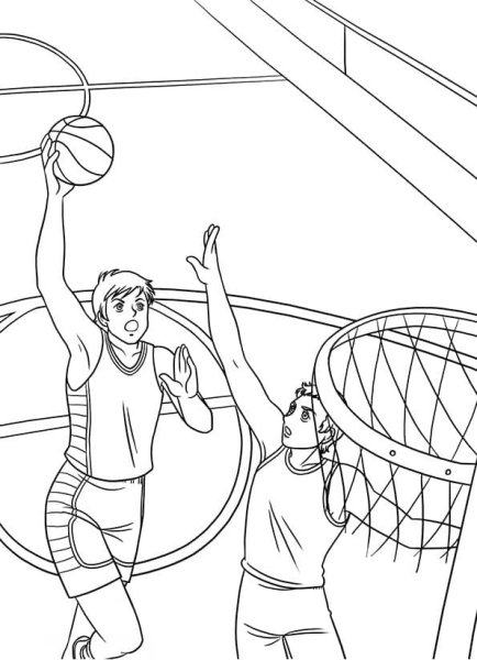 Раскраска баскетбол