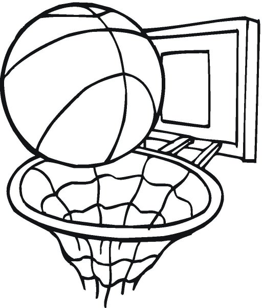 Раскраска баскетбол