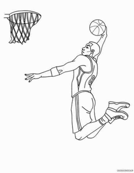 Раскраска баскетбол