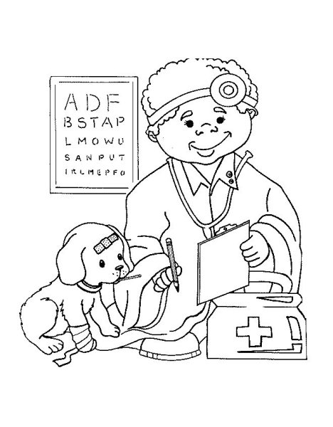 Раскраски медицина для детей