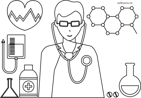 Раскраски медицина для детей