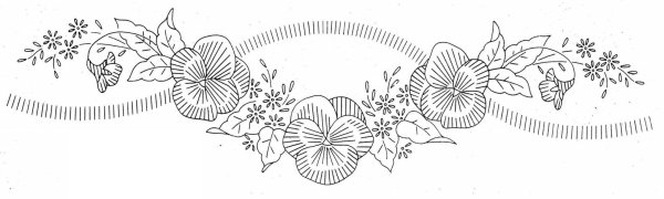 Вышивка гладью схемы цветы