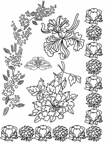Цветочные орнаменты и узоры из растений