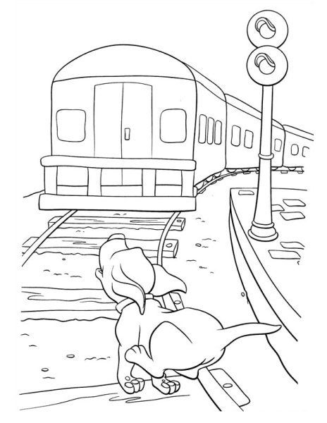 Безопасность на железной дороге раскраска