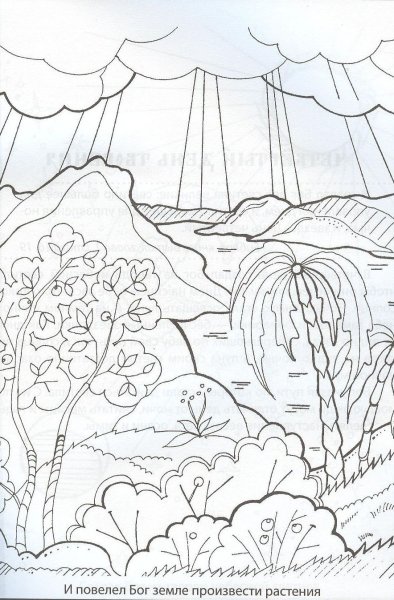 Божий мир раскраска