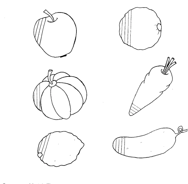 Штриховка овощи