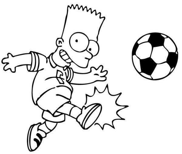 Барт симпсон футболист