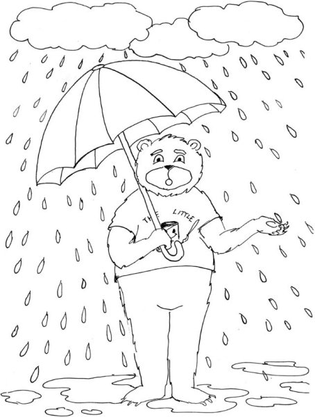 Дождь раскрасить