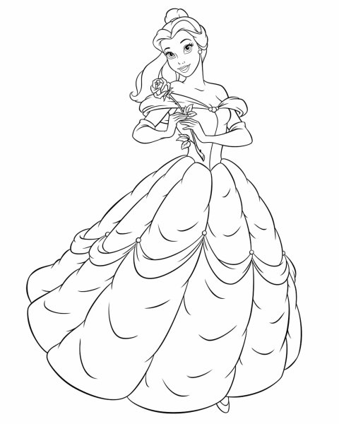 Раскраска (Белль)