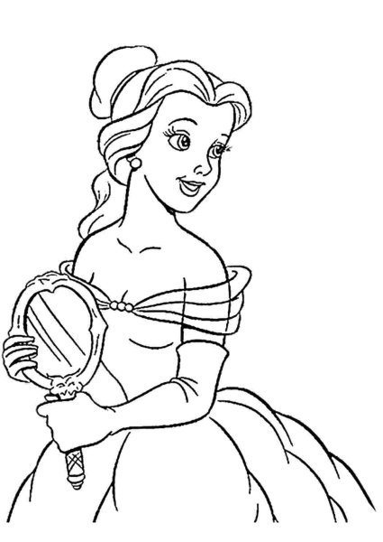 Бель раскраска цветная