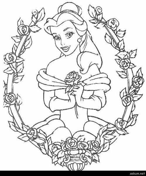 Раскраска для девочек красавицы