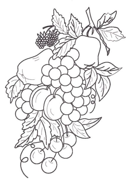 Натюрморт для выжигания по дереву