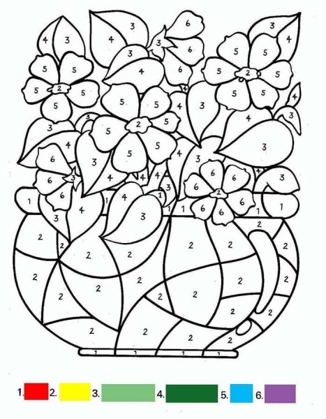 Раскраска по цветам