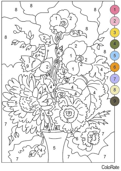 Раскраска по номерам