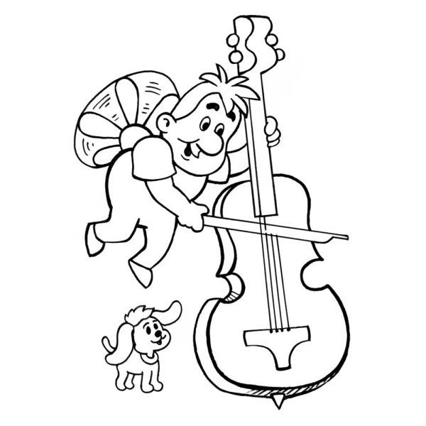 Музыкальные раскраски для детей