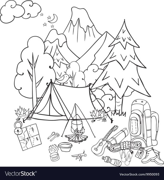 Турист рисунок