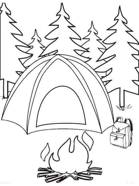 Палатка раскраска для детей