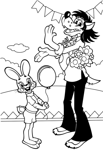 Разукрашка ну погоди