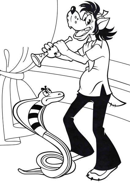 Ну погоди волк и змея