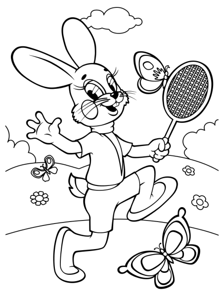 Раскраска "ну, погоди!"