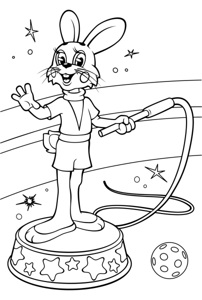 Заяц ну погоди разукрашки