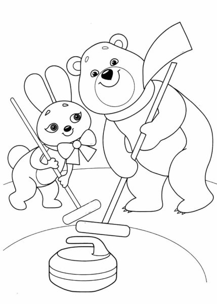 Раскраска Олимпийские игры