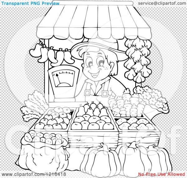 Осенняя ярмарка раскраска