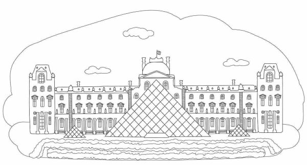 Раскраска достопримечательности