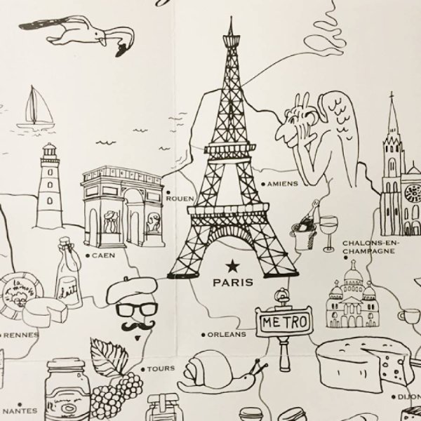 Достопримечательности Франции раскраски