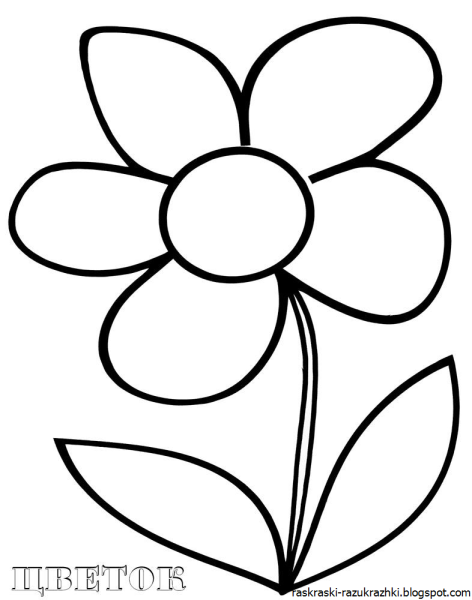 Раскраска цветочек