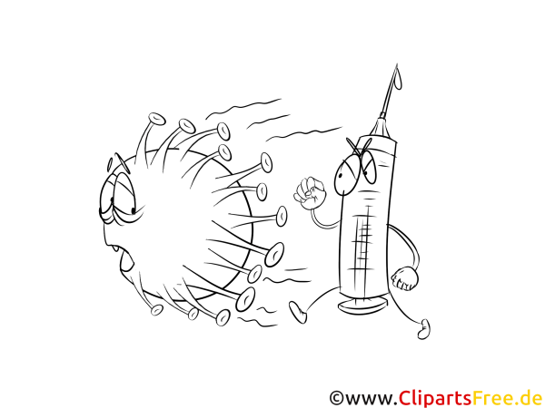 Вакцинация раскраски для детей