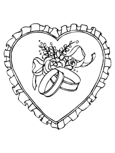 Раскраска свадьба