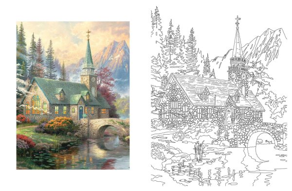 Томас Кинкейд Дисней Колоринг