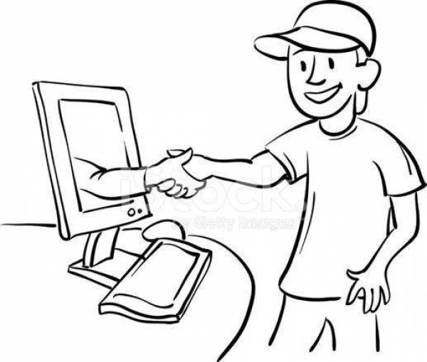 Раскраска опасности в интернете