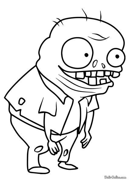 Растения против зомби разукрашивать