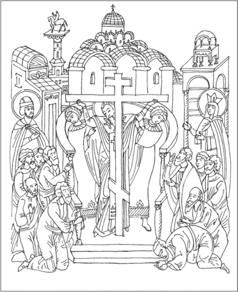 Воздвижение Креста Господня прорись