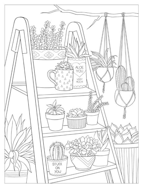 Раскраски антистресс огород