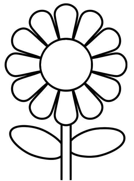 Цветы раскраска для детей