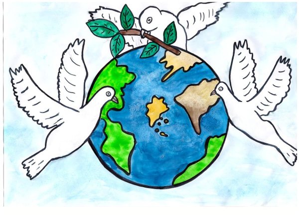 Рисунок на тему мы за мир