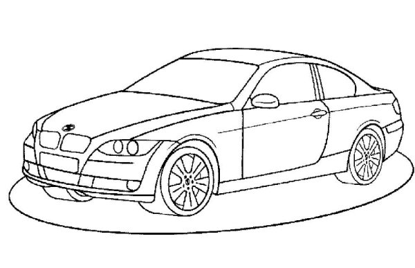 Машина раскраска детская