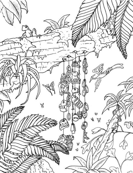 Раскраска джунгли