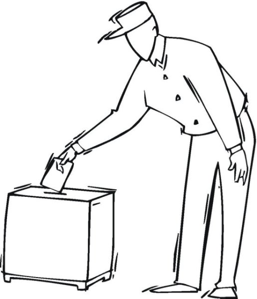 Раскраски на тему выборы